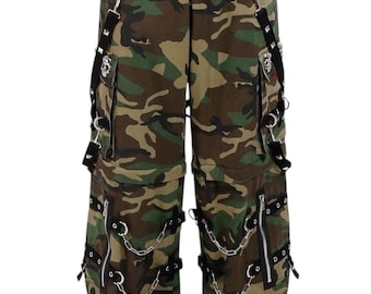 Gothic Pants Unisex Cyberpunk Chain Trousers