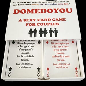 DOMEDOYOU – Un jeu de cartes sexy pour les couples. Coquette, sensuelle et juste un peu coquine. Jeu de cartes stratégique sexy pour couple.  La livraison gratuite est aux États-Unis.