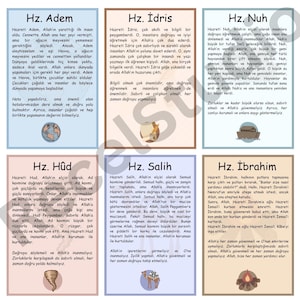 Kur’an’daki 25 Playgamber Flash Card – Juego de cartas de póker coleccionables - Turco