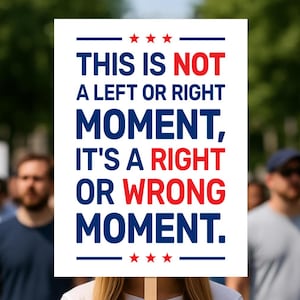 Pro-democratie No Kings-protestbord: anti-troef, kunst tegen monarchie, ICE afschaffen (digitale download)