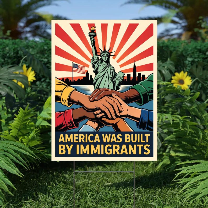 Immigration Rights Protest Sign, No Kings Social Justice Poster, Anti ...