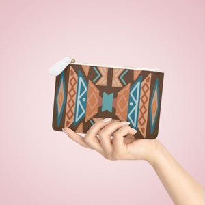 Western Mini Clutch Bag, Cowgirl Kosmetiktasche, Make-up Beutel, kleine Geldbörse Organizer, Rodeo Brieftasche