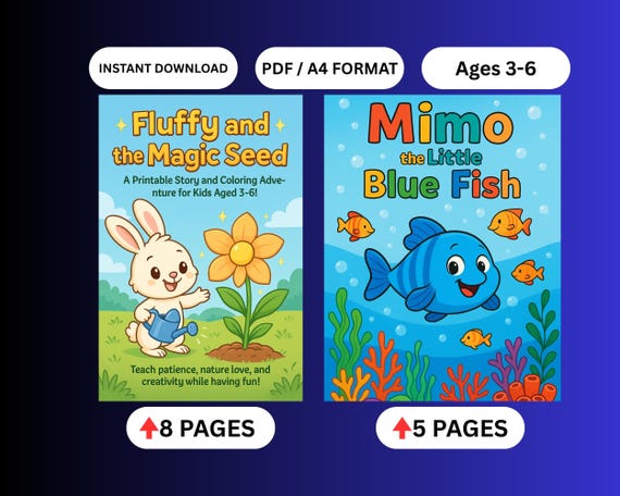 Mimo Fluffy Coloring Storybook Bundle: Kids' Educational Screen