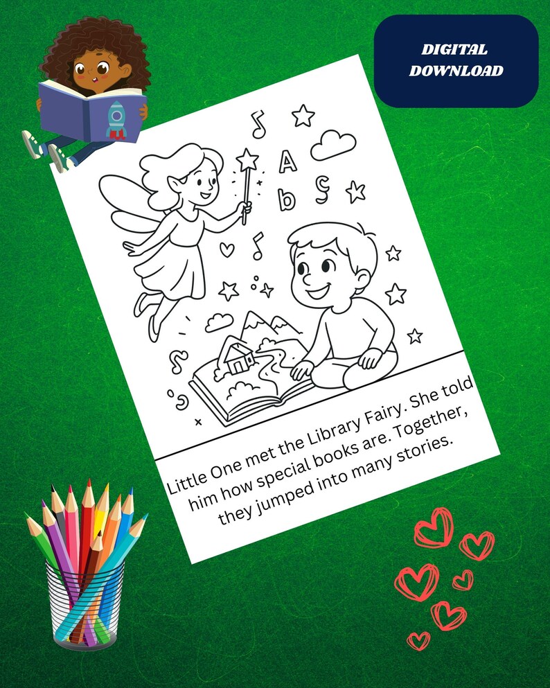Story Coloring Book for Ages 3-6 (PDF) | Fun & Educational Preschool ...