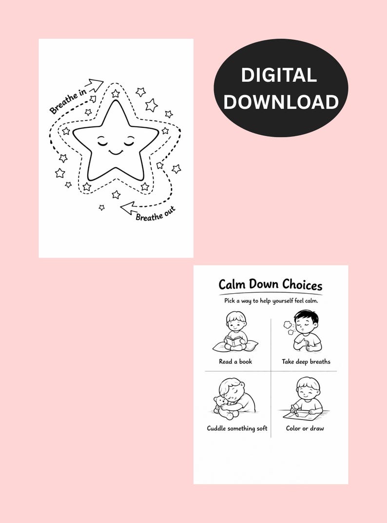 Calm Down Activities for Kids | Printable SEL Worksheets | My Calm ...