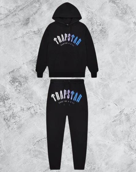 Trapstar Streetwear Tracksuit /black-grey - Etsy