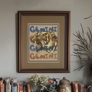 All 3 Air Signs Digital Art Print - Vintage Illustration - 8x10 Astrology Wall Decor - Instant Download