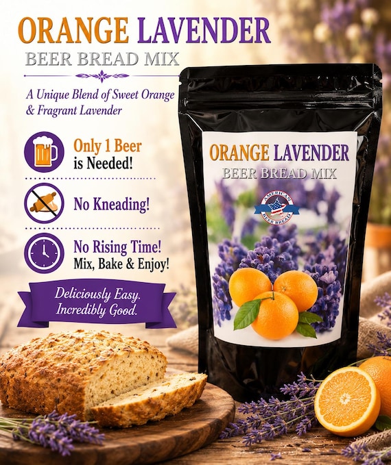 Orange Lavender Beer Bread Mix