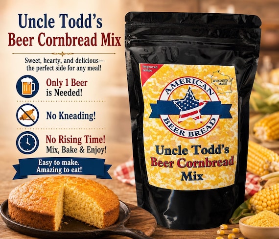 Uncle Todd's Cornbread Beer Bread Mix-
