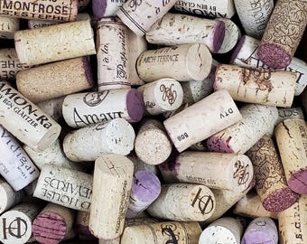 Used Natural Wine Corks: Recycled Craft Supplies