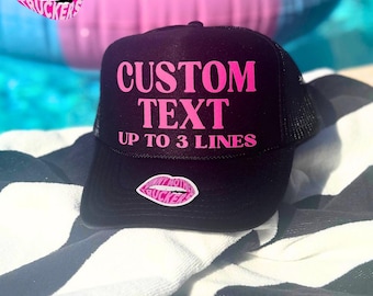 CUSTOM TEXT Trucker Hat