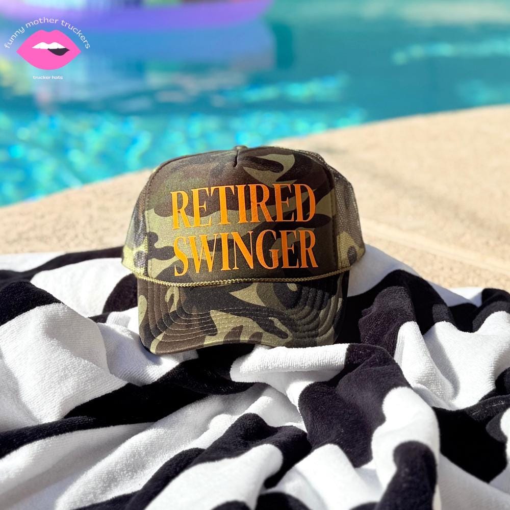 RETIRED SWINGER Trucker Hat