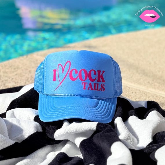 I LOVE Cocktails Trucker Hat - Etsy Australia display picture 3
