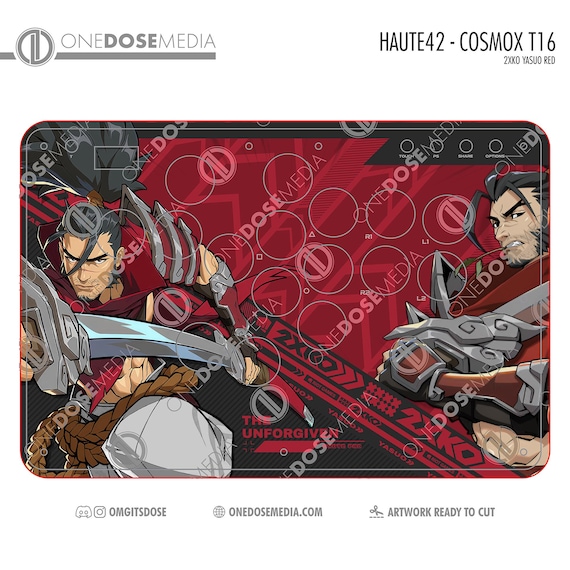 Haute42 - Cosmox T16 2XKO Yasuo Art (red), Ready to Print - Etsy