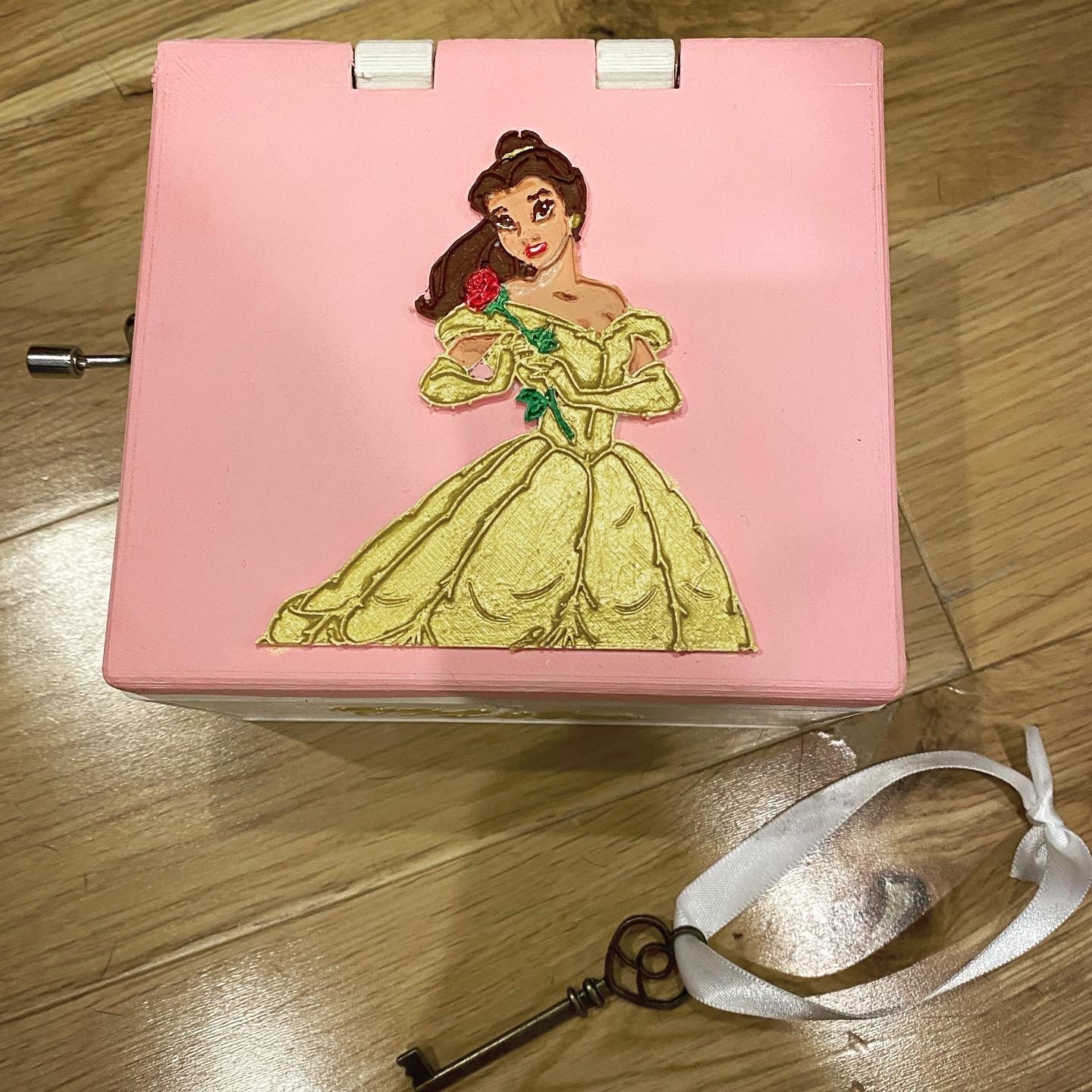 Personalized Belle Beauty and the Beast Musical Jewelry Box Etsy
