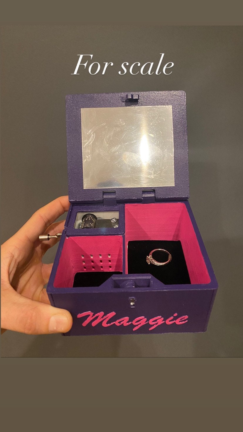 Personalized Belle Beauty and the Beast Musical Jewelry Box Etsy