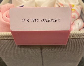 Bin labels, Basket Labels, Bin Tags, Drawer Divider Labels, Home Organization, clothing labels, nursery dresser drawer labels