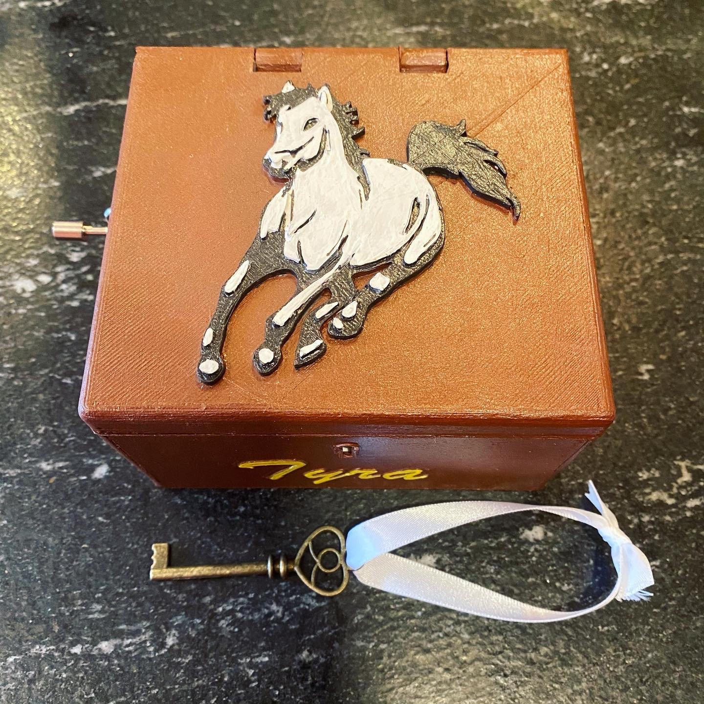 Custom Made Personalized Horse Musical Jewelry or Keepsake Box Etsy
