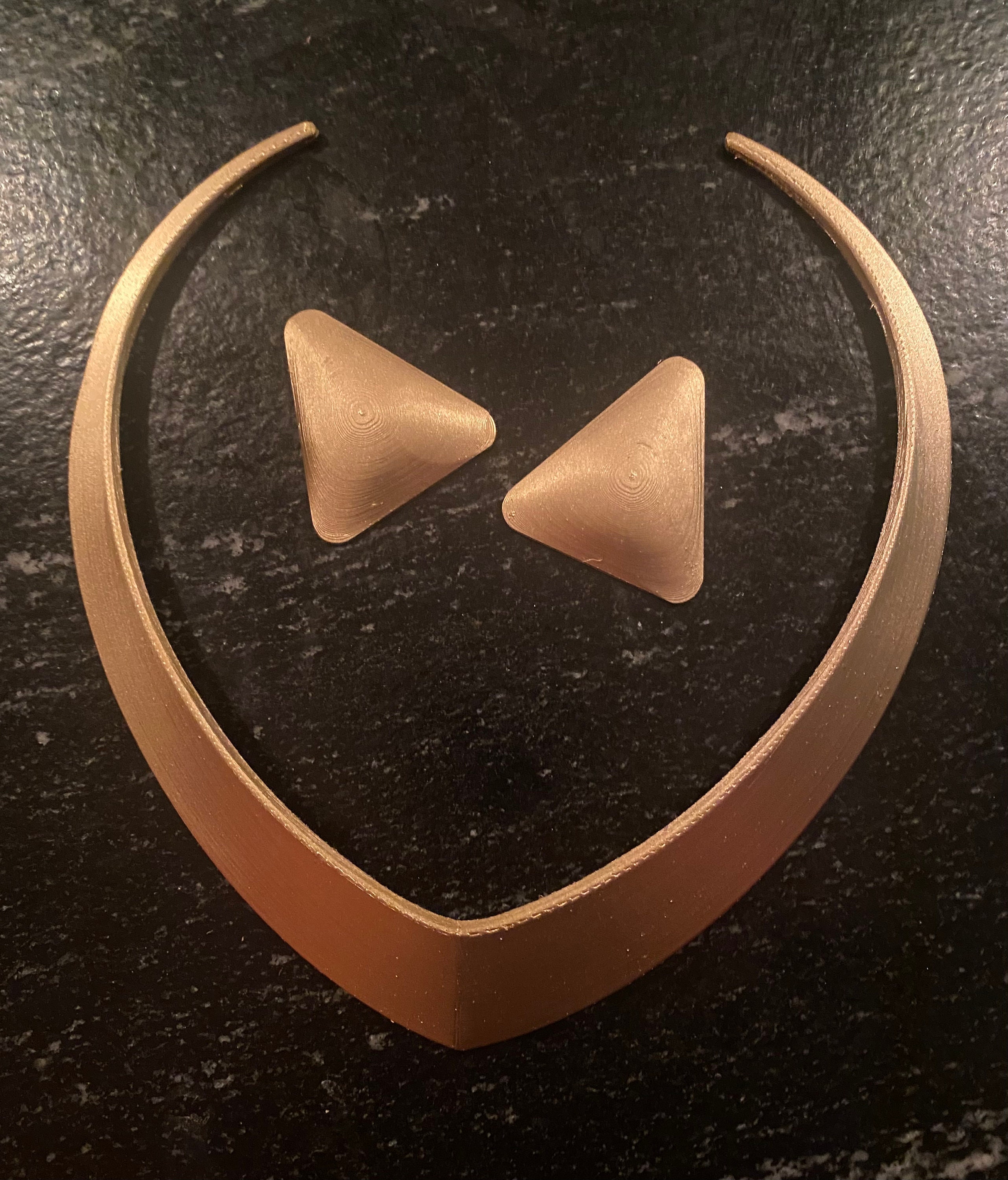Princess Jasmine Necklace and Earrings 3d Printed Blue Jasmine
