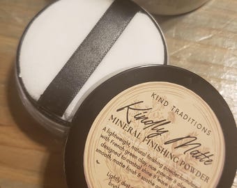 Kindly Matte - Natural Mineral Finishing Powder for mature, sensitive and/or acne prone skin