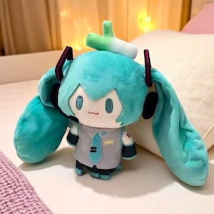 Hatsune Miku Plush 15 cm, Kagamine Len & Rin Plushie Set, Kawaii Vocaloid Twins