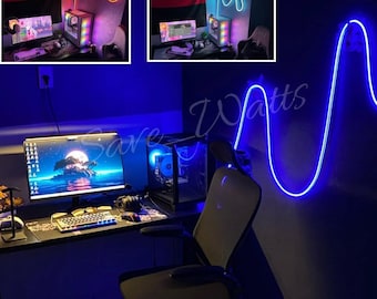 Glowing RGB Flex Light | Wall Decor Neon LED Strip | 17 Feet Approximately | Multi Color Changing Wall Light with wireless remote controller