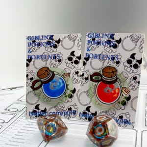 Potion Bottle Pin: Health & Mana Acrylic Pin
