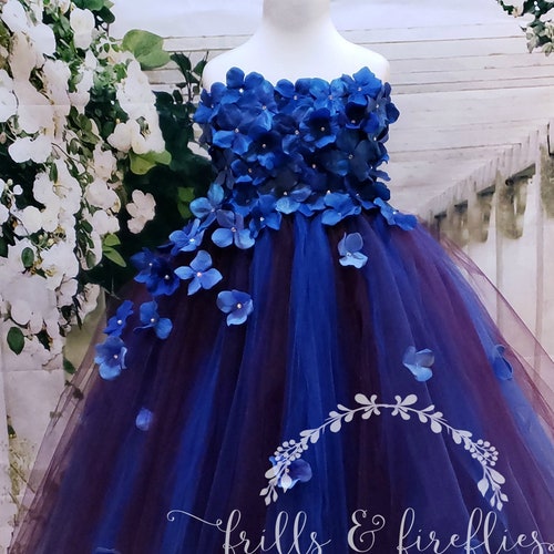 cobalt blue girls dress