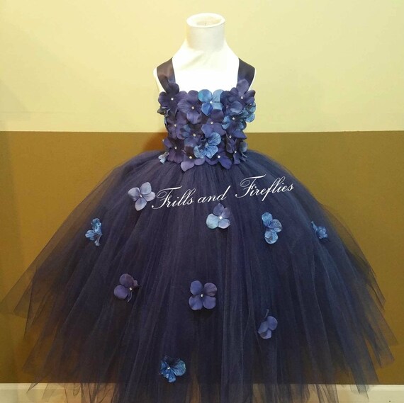 navy blue girls formal dress