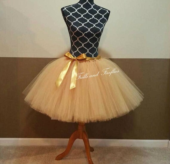gold tutu dress for adults