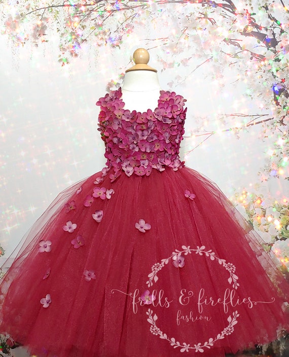 berry prom dress