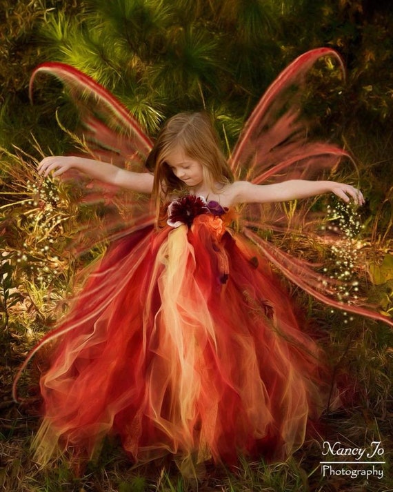 fairy flower girl dress