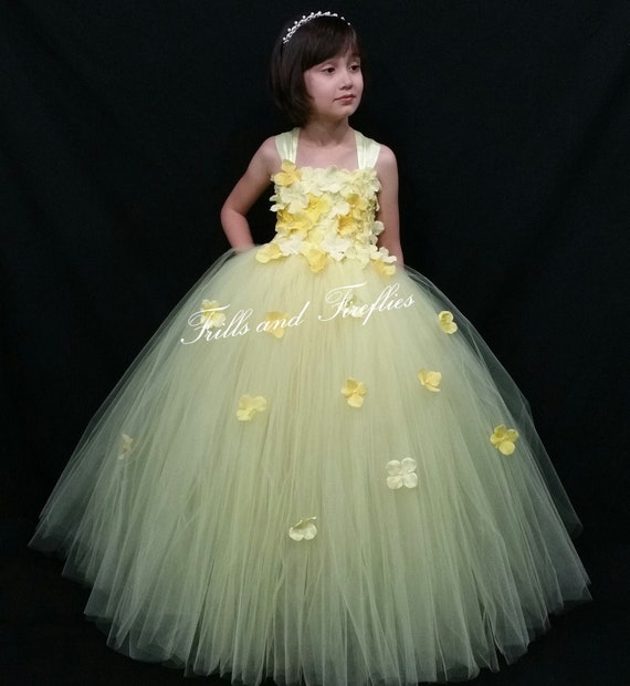 Yellow Flower girl dress Bridesmaids Dress Princess Dress Formal Dress Prom Dress Wedding Dress Girls Dresses Baby to Adult Sz Yellow Flower girl dress Bridesmaids Dress Princess Dress Formal Dress Prom Dress Wedding Dress Girls Dresses Baby to Adult Sz