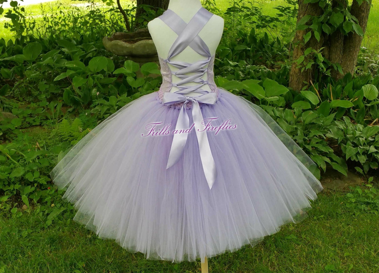 Lavender Flower Girl Corset Dress / Bridesmaid Dress / Prom Etsy