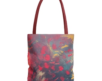 Bolsa de mano artística, bolsa de mano de arte abstracto, bolsa de compras colorida, elegante bolsa de playa, regalo único para amantes del arte