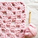 Knit Kit Rug Super Chunky Crochet Kit DIY Giant Granny Square Pink 
