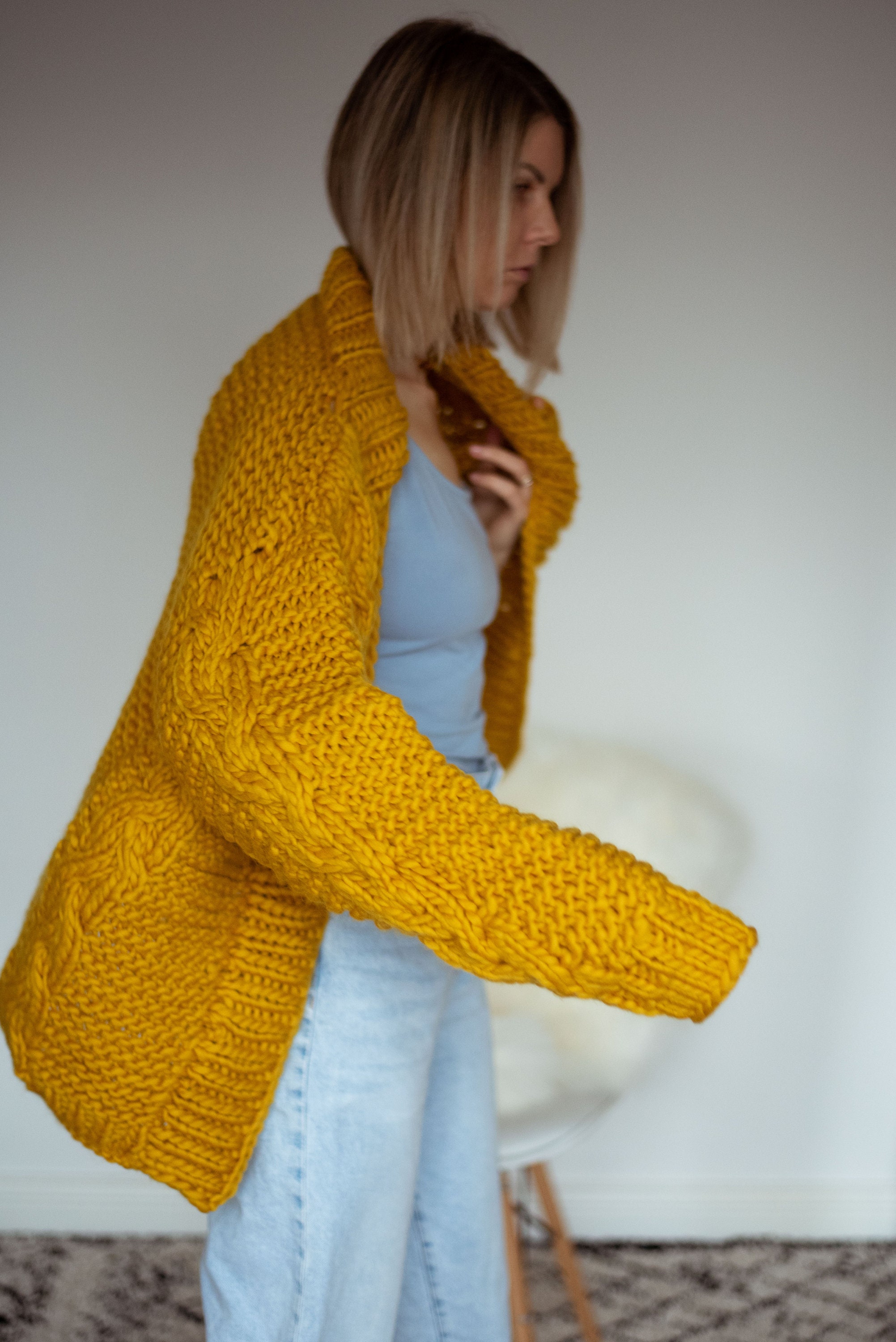 Super Chunky Cardigan Amelie Christmas Jumper Knit Minimal