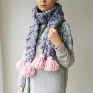 Knit Scarf Chunky Oversized