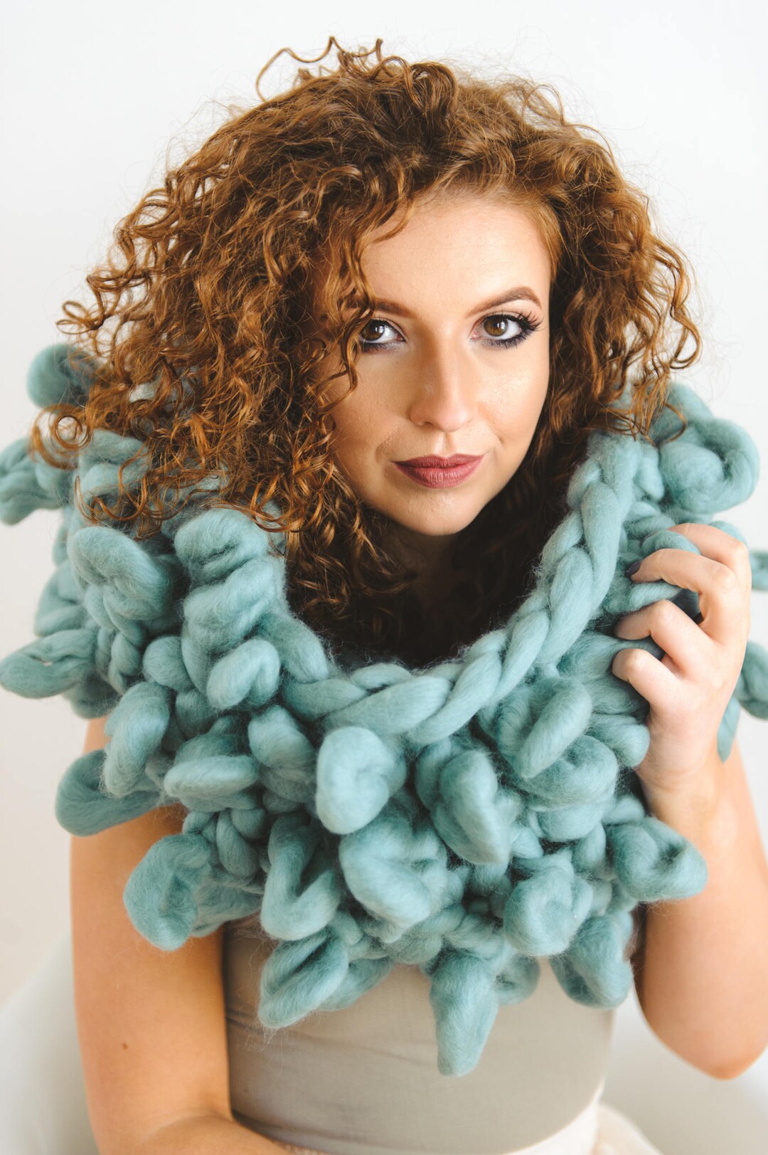 Chunky Snood Infinity Scarf Loopy - Etsy