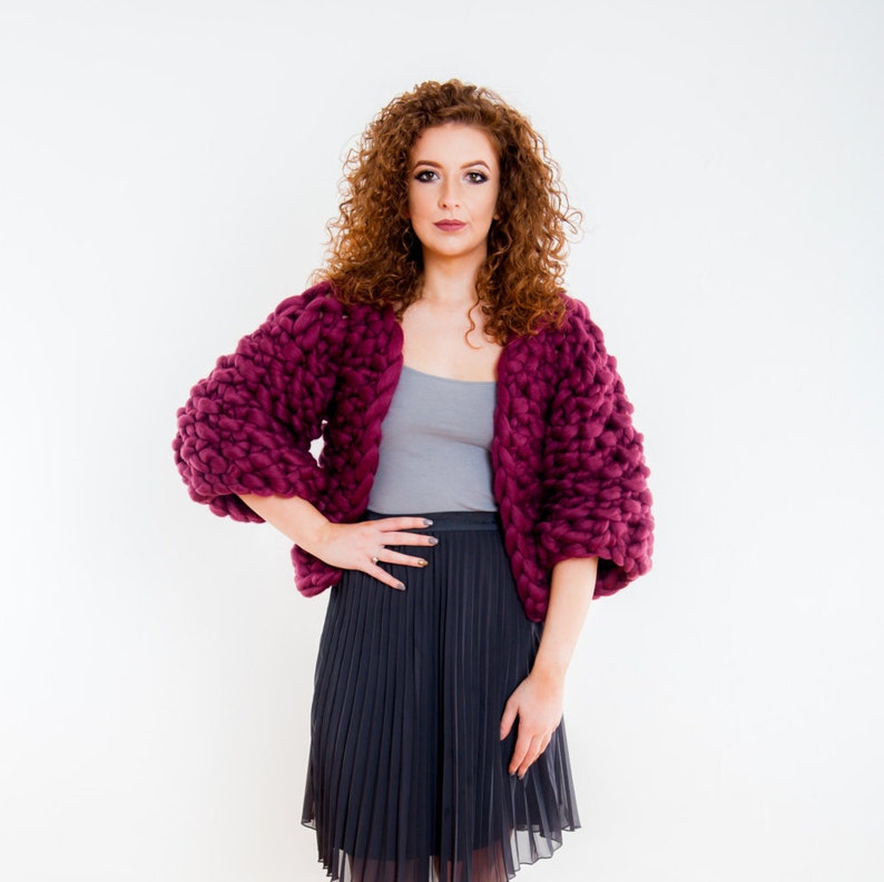 Knit Jacket Cardigan Luxury Chunky Knit Sweater Jacket Valentines