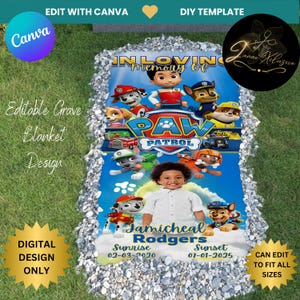 Gedenkdecke, Trauerdecke, digital, Beerdigung Poster, bearbeitbar, In Erinnerung, Gedenkstätte, Beerdigung, RIP, Grabmarke, Nach Hause gehen, Gedenkandenken