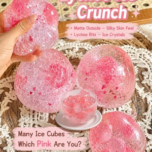 Squishy boule de dessert aux fruits, 6 cm, balle anti-stress faite main, jouet sensoriel, squishy ASMR, cadeaux