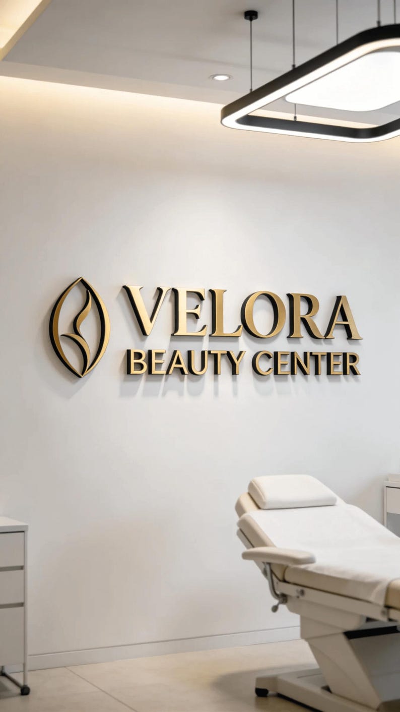 beauty center 3d sign