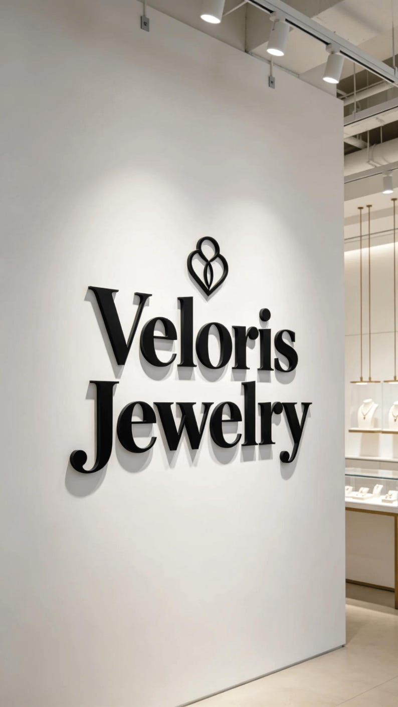 jewelry laser cut sign