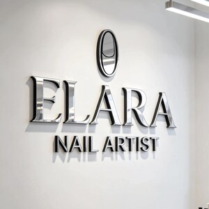 nail artist business sign