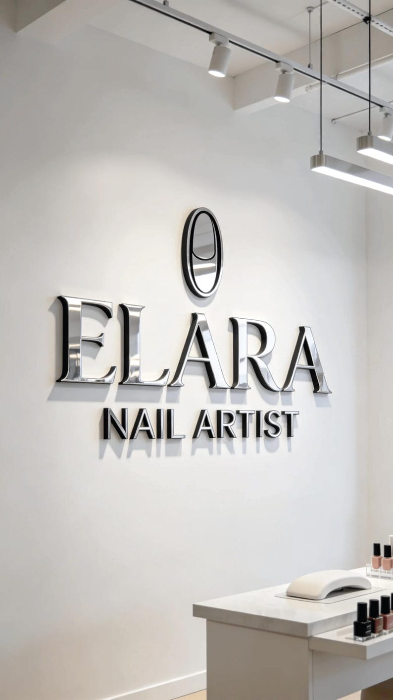 nail artist business sign