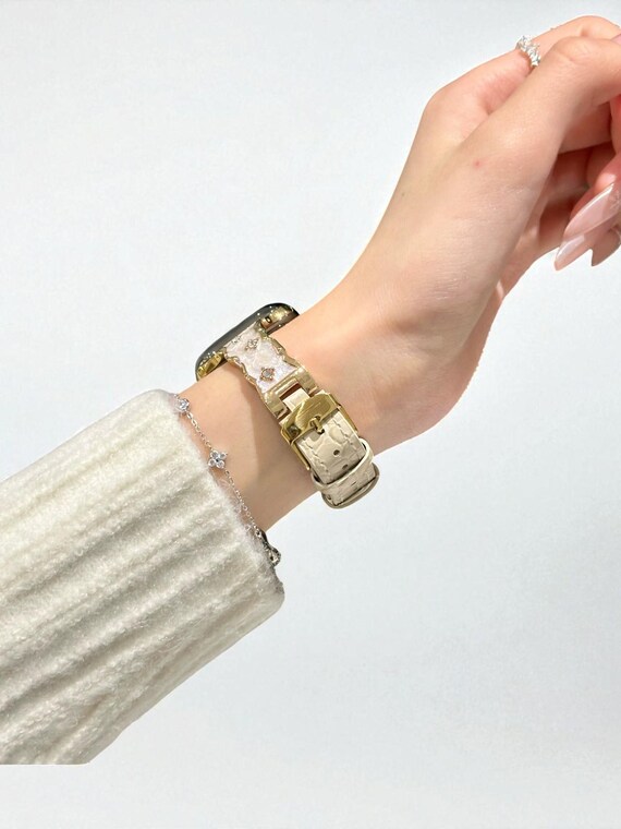 Silver Crystal Apple Watch Band | Luxury Rhinestone Iwatch 
