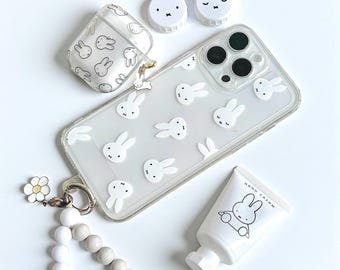 Bunny iPhone Case: Miffy-Inspired, Clear Kawaii Cover