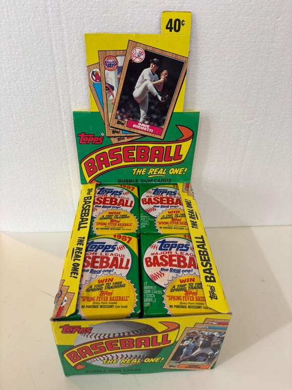 3 Packs 1987 Topps Baseball Cards Unopened Wax Packs - Etsy