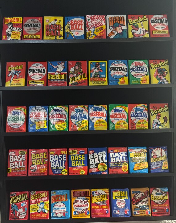 5 Unopened 1991 Topps Baseball Card Wax Packs – MLB, Factory Sealed